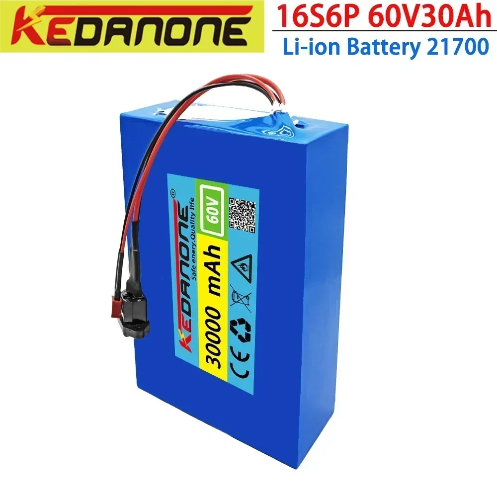 Kedanone 21700 Lithium Battery Pack 16S4P 60V 20Ah 1000W-3000W Electric Bike Motorcycle Scooter Battery +67.2V 3A Charger
Kedanone 21700 Lithium Battery Pack 16S4P 60V 20Ah 1000W-3000W Electric Bike Motorcycle Scooter Battery +67.2V 3A Charger