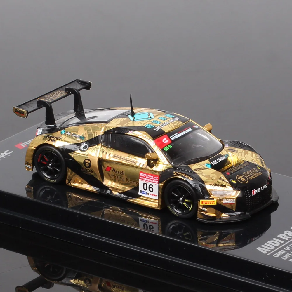 

Tarmac TW 1/64 Scale Audi R8 LMS 2017 China GT Championship Racer #6 M Lee A Au Diecasts Car Model Toy Vehicles Souvenir Gold