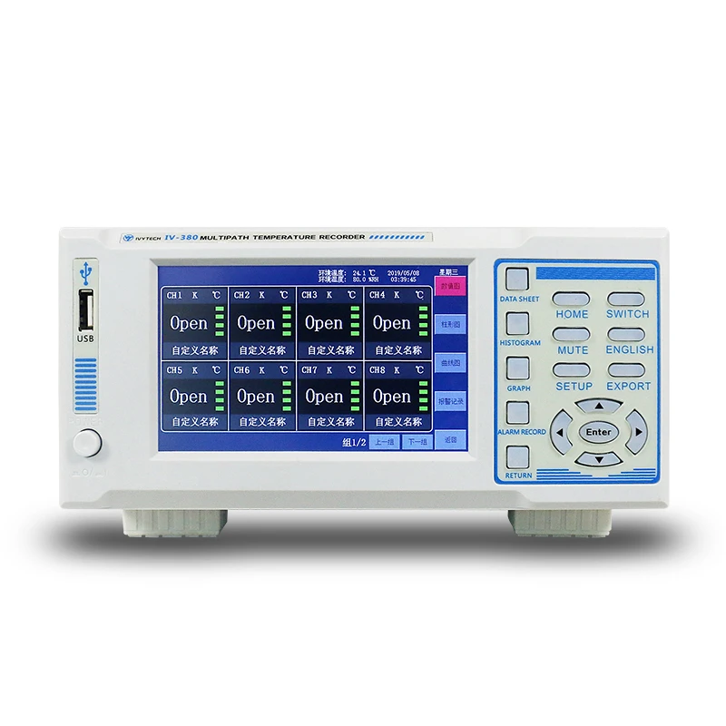 IV380-24 24 channel 5-Digital LED Display Multifunctional multi channel temperature data logger
IV380-24 24 channel 5-Digital LED Display Multifunctional multi channel temperature data logger