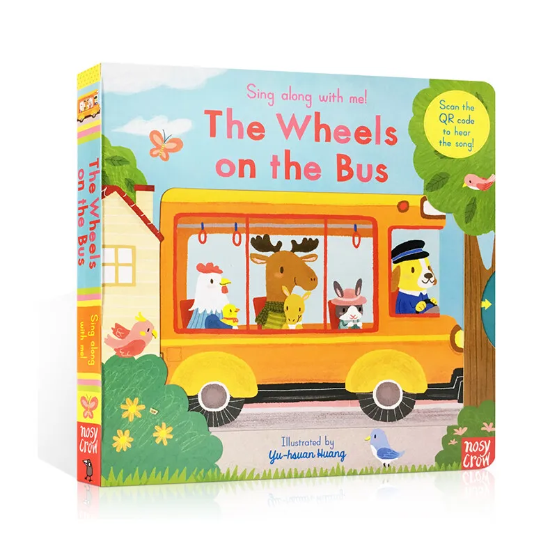 

MiluMilu The Wheels On Bus Sing Along With Me Board Book English Activity Picture For Kids