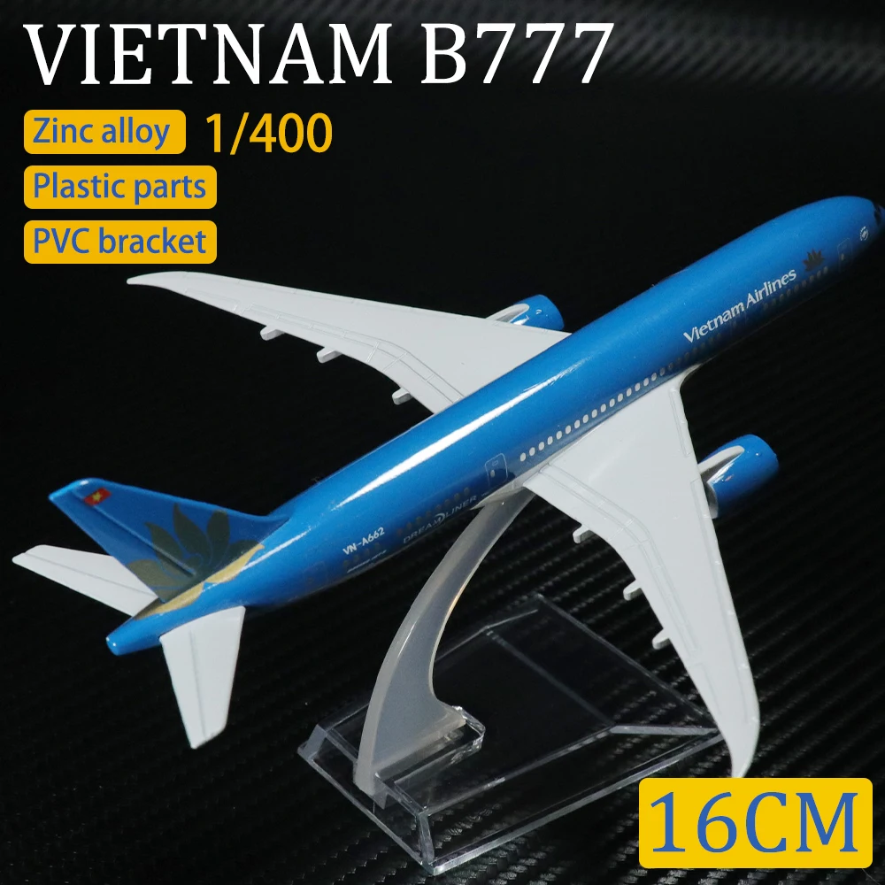 1:400 вьетнамские авиалинии, 16 см, имитация авиалайнера из сплава, Боинг 777, статические украшения, самолет, детские игрушки, подарки для мальчиков
1:400 вьетнамские авиалинии, 16 см, имитация авиалайнера из сплава, Боинг 777, статические украшения, самолет, детские игрушки, подарки для мальчиков