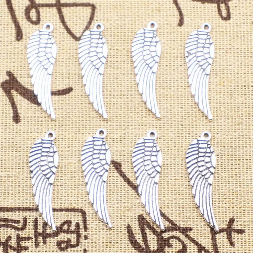 Wings Charms For Jewelry Making Jewelri Pendant Craft 31X9mm Antique Silver Color 10 Pieces
Wings Charms For Jewelry Making Jewelri Pendant Craft 31X9mm Antique Silver Color 10 Pieces
