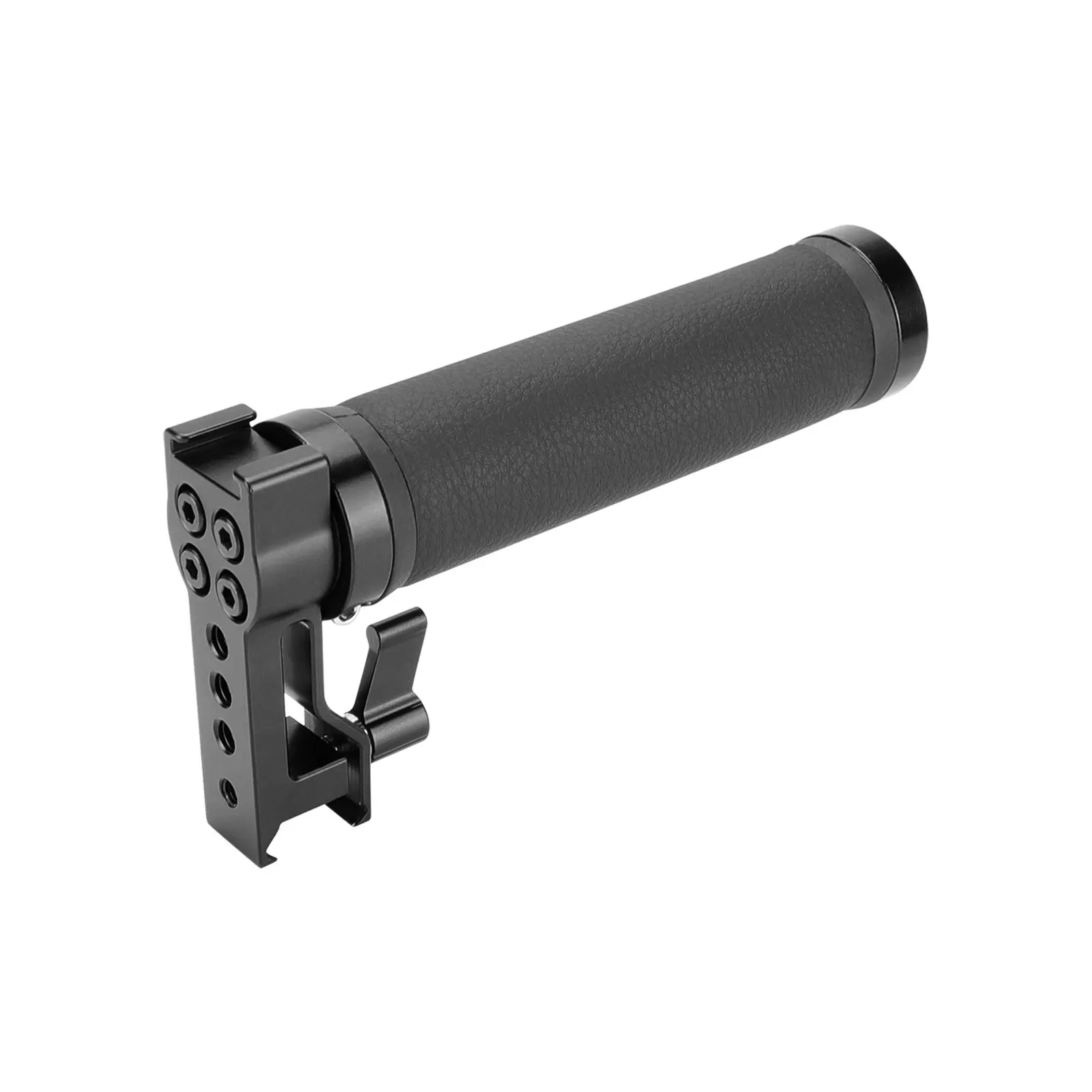 SZRIG Leather Handle Top Handgrip With Hot Shoe Mount 1/4-20 Holes NATO Slider Quick Release For DSLR Monitor Cage
SZRIG Leather Handle Top Handgrip With Hot Shoe Mount 1/4-20 Holes NATO Slider Quick Release For DSLR Monitor Cage