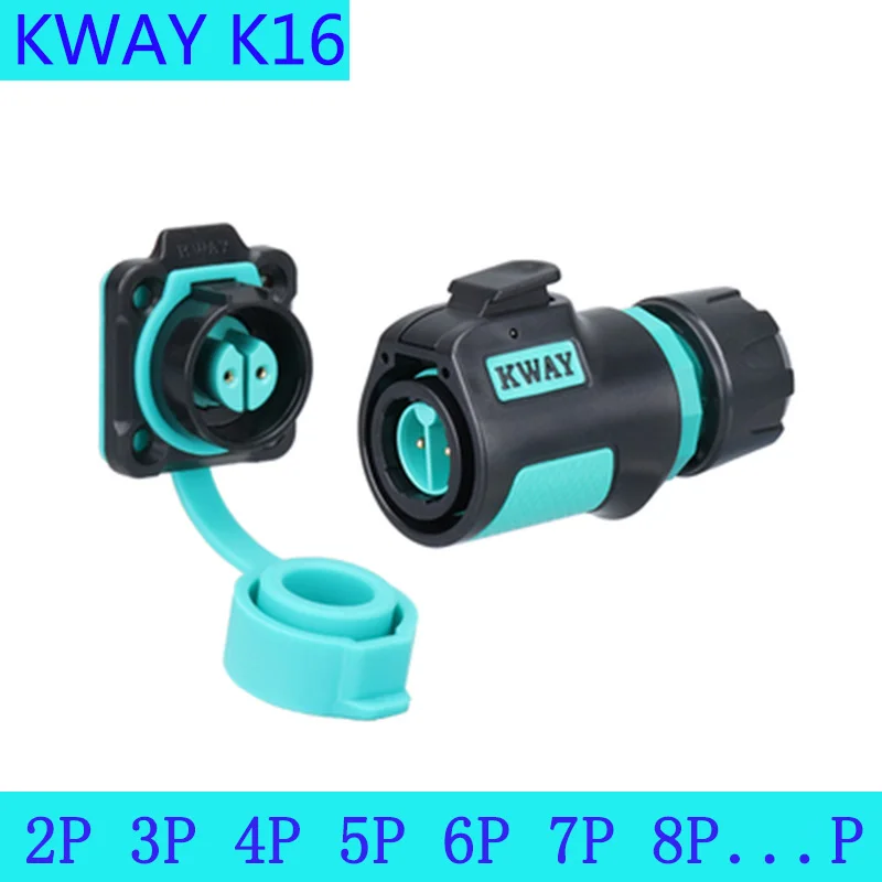 KWAY K16 Waterproof IP68 Aviation Fixed Movable Male Plug Female Socket 2-3-4 core 5-7-8P 9 Pin Outdoor Power Quick Connector
KWAY K16 Waterproof IP68 Aviation Fixed Movable Male Plug Female Socket 2-3-4 core 5-7-8P 9 Pin Outdoor Power Quick Connector