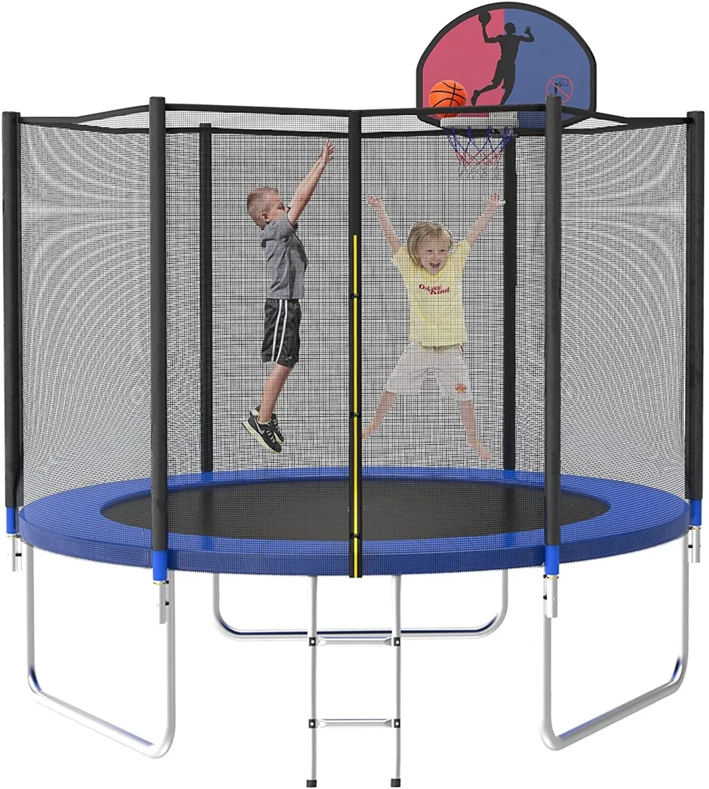 

Wellshow Sport Fitness Trampoline Kids Adult Gymnastic Trampoline Sales With Safety Net