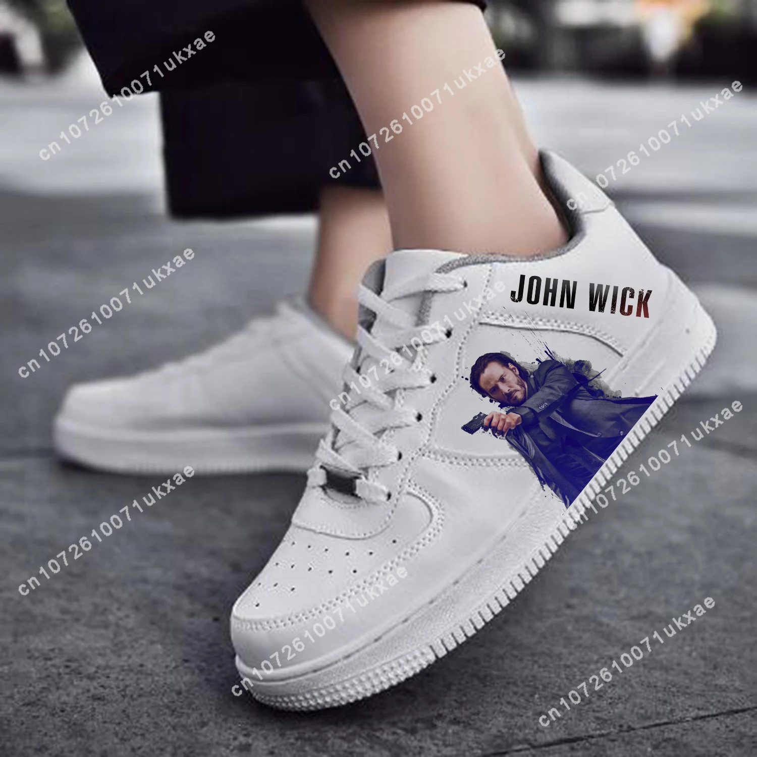 John Wick Keanu Reeves AF Basketball Mens Womens Sports Running High Quality Flats Force Sneakers Lace Up Mesh Customized Shoe
John Wick Keanu Reeves AF Basketball Mens Womens Sports Running High Quality Flats Force Sneakers Lace Up Mesh Customized Shoe