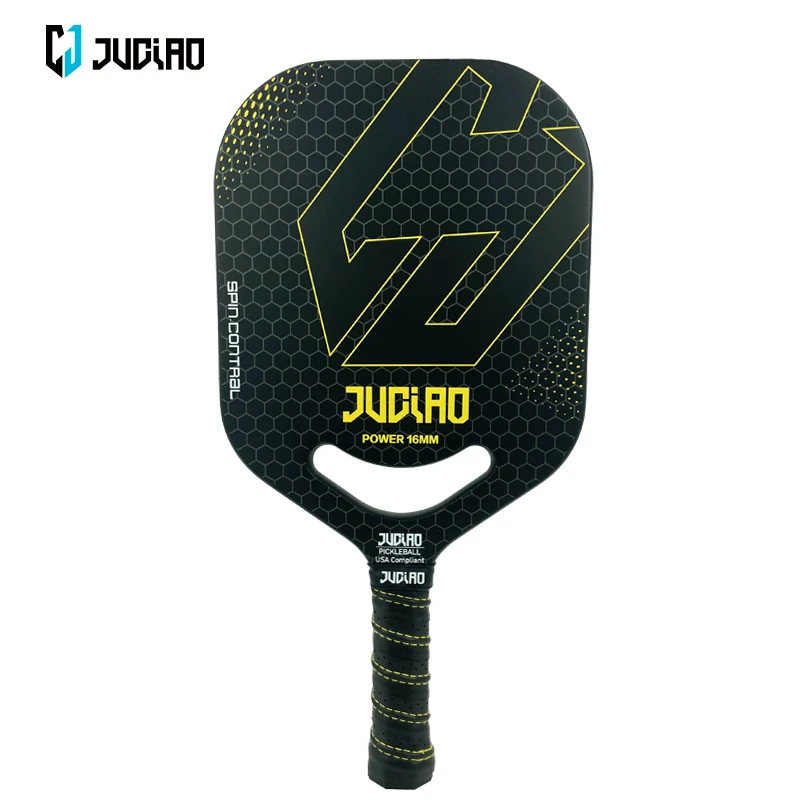 

Thermoformed Pickleball Paddle Fiberglass Surface With High Grit & Spin Unibody Edgeless Design Pickleball Racket