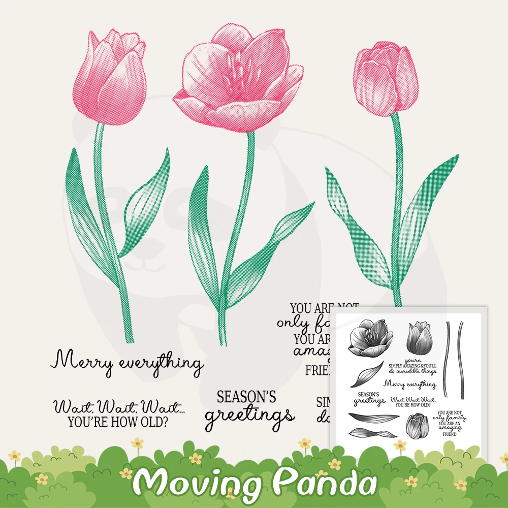 Beautiful Blooming Tulips Flowers Cutting Dies Clear Stamp DIY Scrapbooking Supplies Metal Cut Dies Silicone Stamps For Cards
Beautiful Blooming Tulips Flowers Cutting Dies Clear Stamp DIY Scrapbooking Supplies Metal Cut Dies Silicone Stamps For Cards