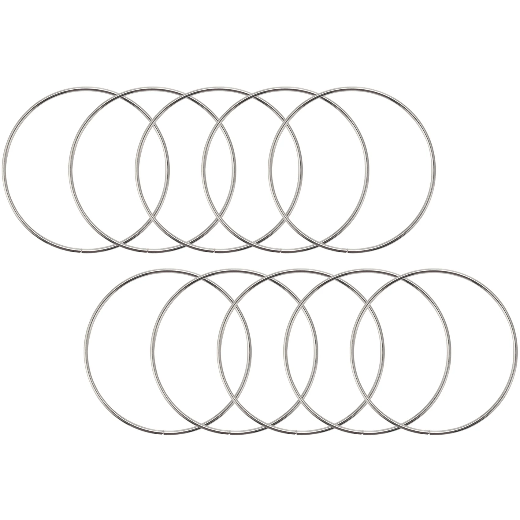 10 Pack 4 Inch Silver Dream Catcher Metal Rings Floral Hoops Wreath Macrame Creations Ring for Crafts DIY
10 Pack 4 Inch Silver Dream Catcher Metal Rings Floral Hoops Wreath Macrame Creations Ring for Crafts DIY
