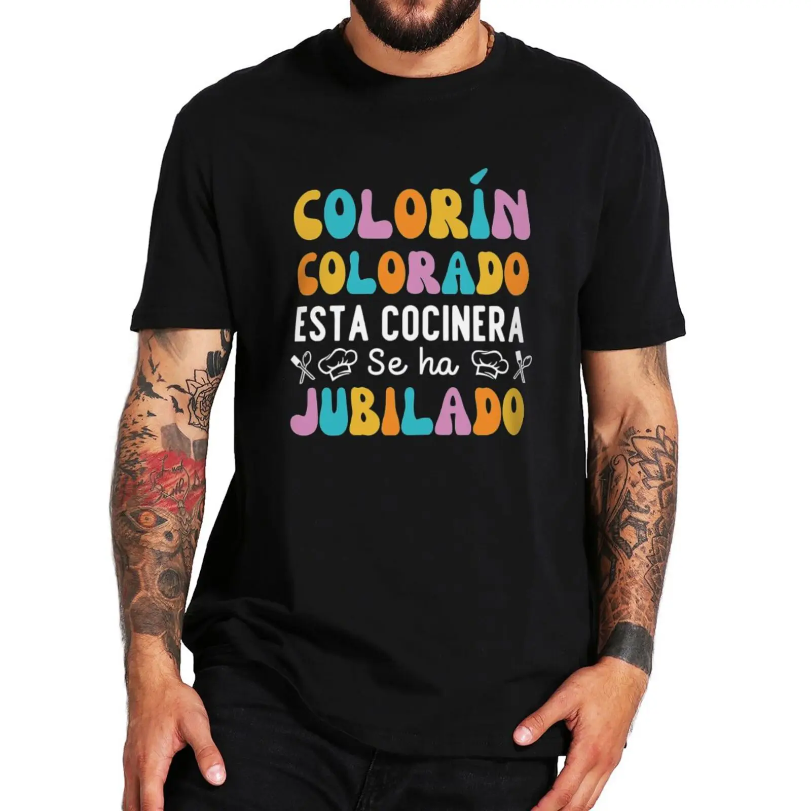 This Chef Has Retired T Shirt Funny Spanish Retires Retirement Cook Gift Tee Tops 100% Cotton Soft Unisex T-shirts EU Size
This Chef Has Retired T Shirt Funny Spanish Retires Retirement Cook Gift Tee Tops 100% Cotton Soft Unisex T-shirts EU Size