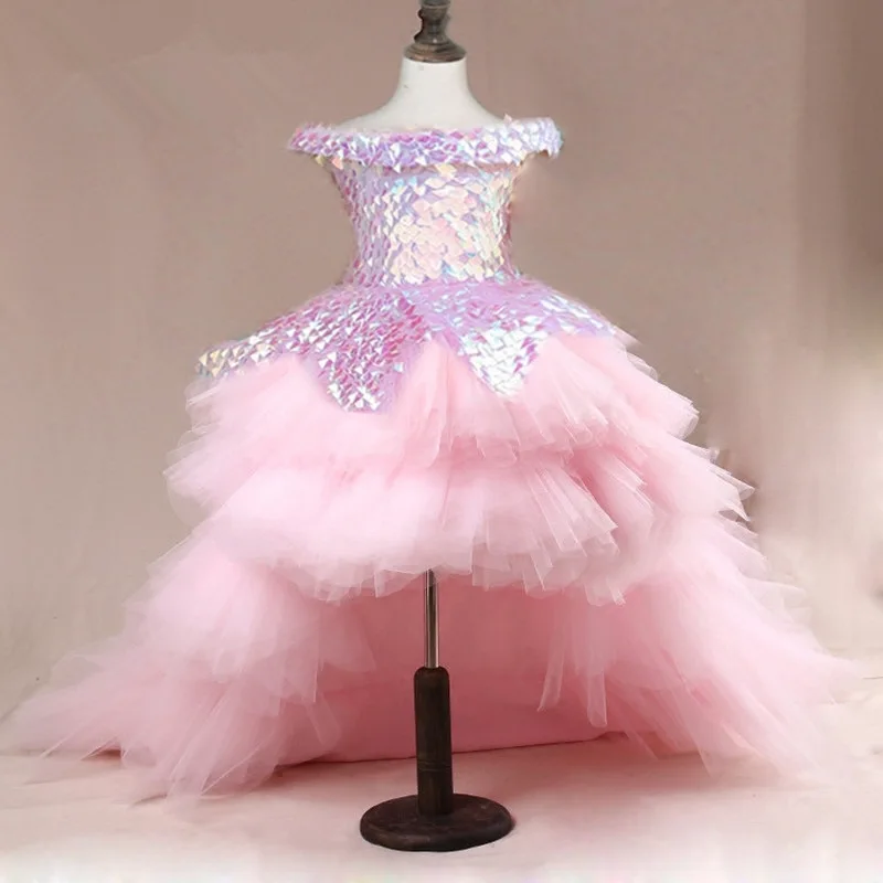 Flower Girl Dress Children Wedding Bridemaid Mermaid Dresses Kids Pink Tutu Sequin Gowns Girl Boutique Party Wear Elegant Frocks
Flower Girl Dress Children Wedding Bridemaid Mermaid Dresses Kids Pink Tutu Sequin Gowns Girl Boutique Party Wear Elegant Frocks