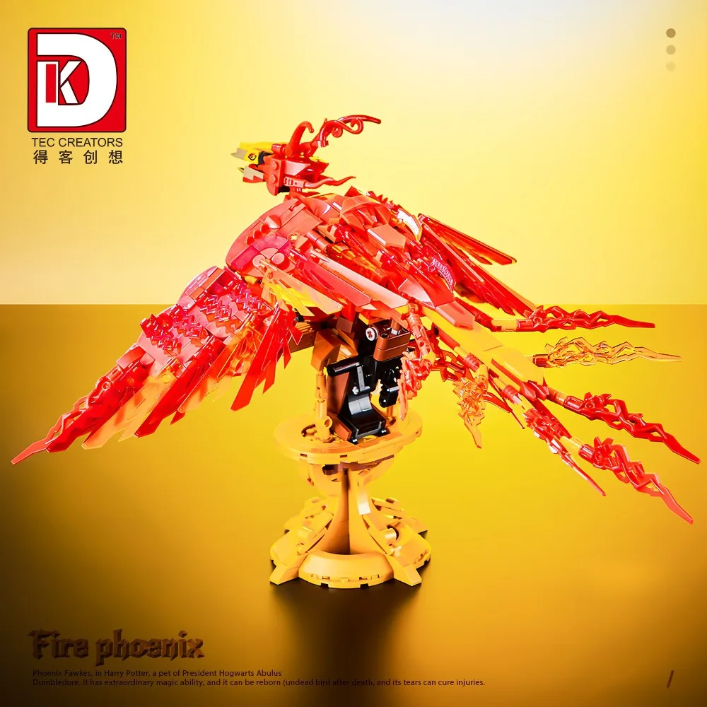 938PCS Creative Magic Movie Fire Phoenix Building Blocks Chinese Fly Divine Beast Animal Bird Model Bricks Assemble Toy Kid Gift 938PCS Creative Magic Movie Fire Phoenix Building Blocks Chinese Fly Divine Beast Animal Bird Model Bricks Assemble Toy Kid Gift