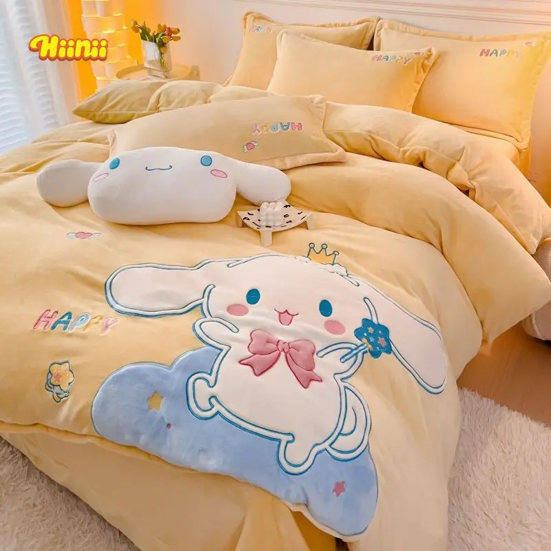 Cinnamoroll Kuromi Anime Sanrio Kawaii Milk Velvet Bedding Sheet Cover Cute Cartoon My Melody Pillow Cover Gifts for Girls
Cinnamoroll Kuromi Anime Sanrio Kawaii Milk Velvet Bedding Sheet Cover Cute Cartoon My Melody Pillow Cover Gifts for Girls