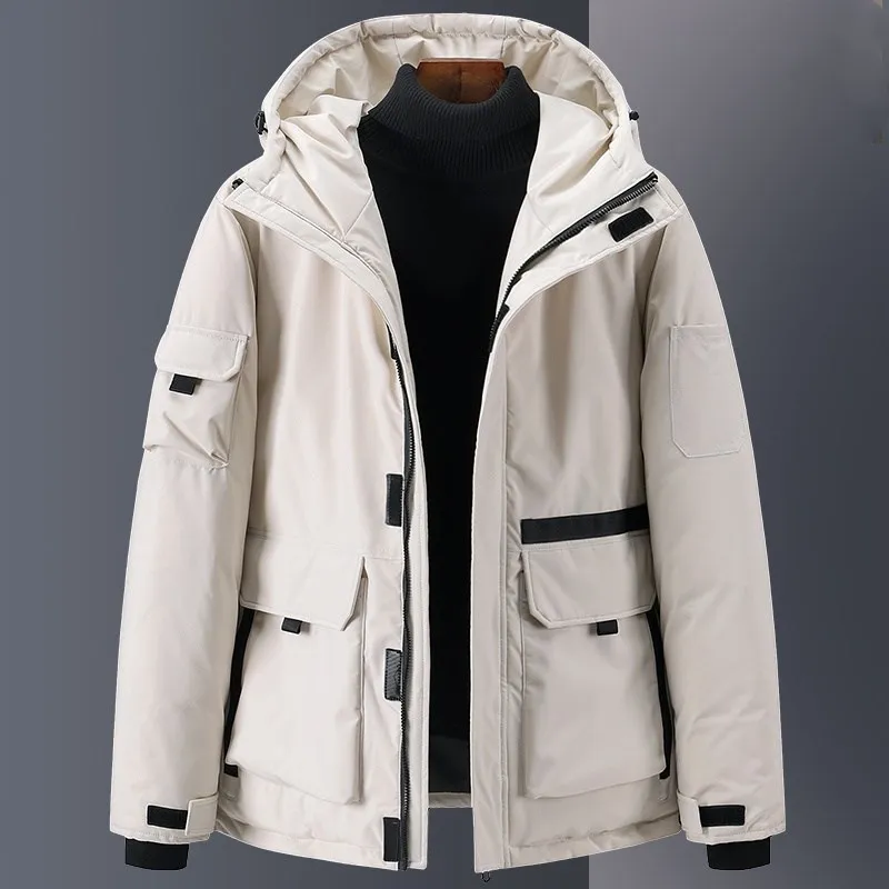 

Winter Thicken Warm Couples Outerwear Men and Women's Casual Outdoor Down Coats Hooded Parkas 80% White Duck Down Puffer Jackets