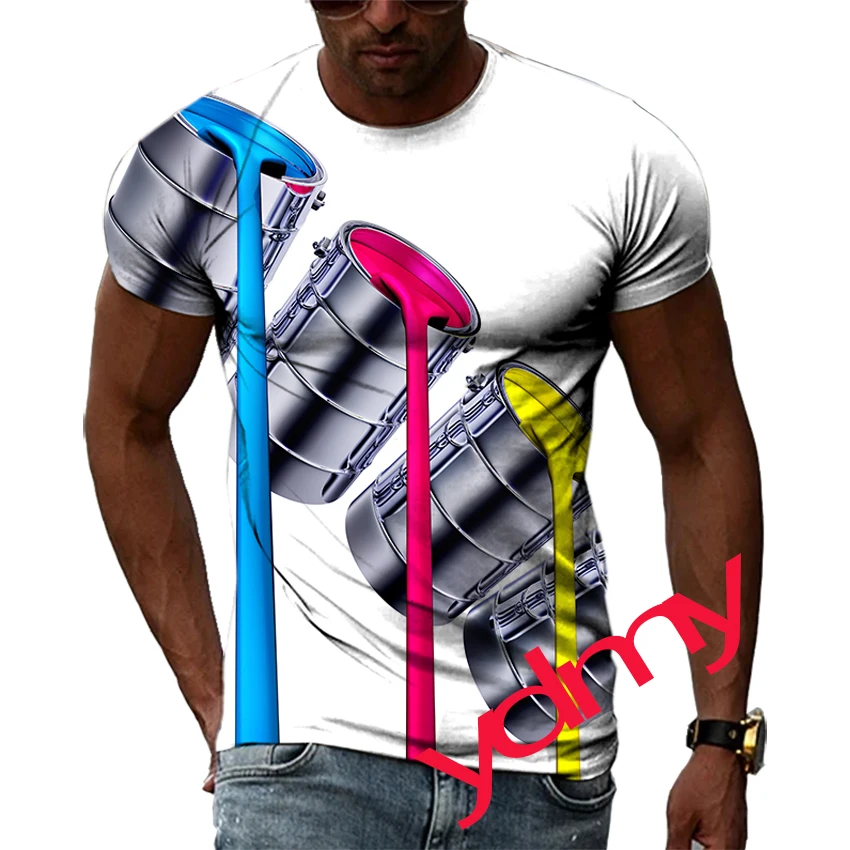Tide Fashion Summe Paint Splash Picture Men's T-shirt Casual Print Tees Hip Hop Personality Round Neck Short Sleev Quick Drying
Tide Fashion Summe Paint Splash Picture Men's T-shirt Casual Print Tees Hip Hop Personality Round Neck Short Sleev Quick Drying