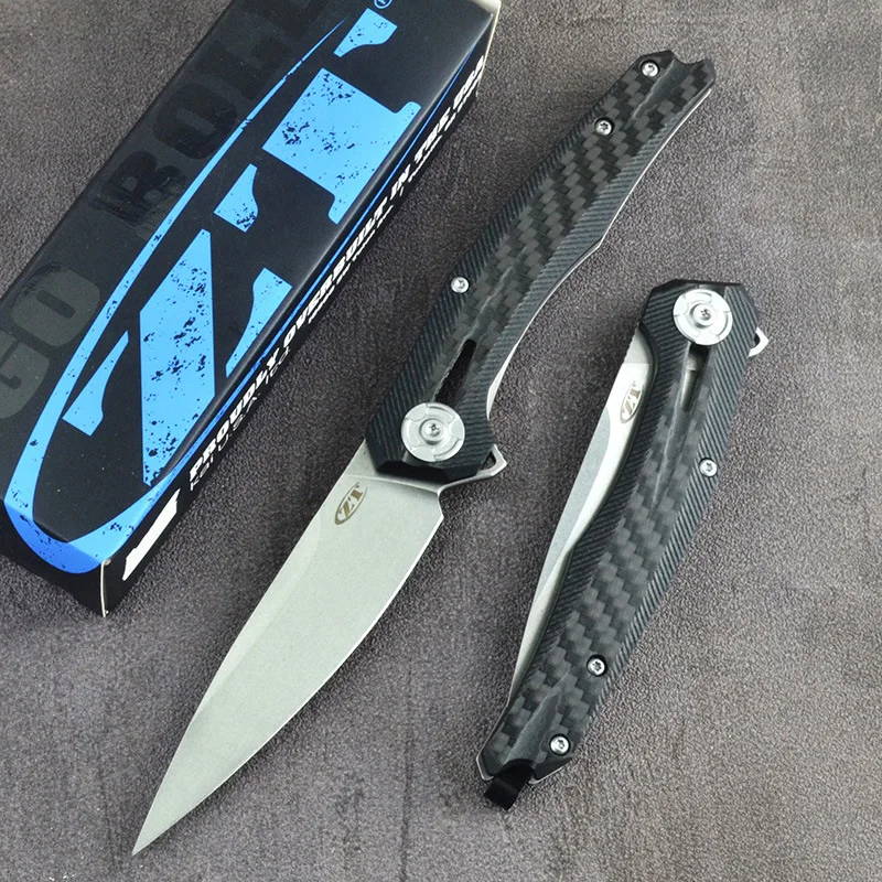 ZT0707 Folding Pocket Outdoor Knife D2 Blade Carbon Fiber+Steel Handle Hunting Survival Tactical Camping Fruit Knives EDC Tools
ZT0707 Folding Pocket Outdoor Knife D2 Blade Carbon Fiber+Steel Handle Hunting Survival Tactical Camping Fruit Knives EDC Tools