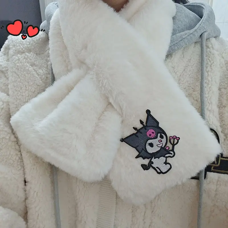 Kawaii Sanrio Anime Scarf Cute Kuromi Ins Girl Heart Comfort Autumn and Winter Cartoon Warm Prevent Cold Scarf Gifts for Girls
Kawaii Sanrio Anime Scarf Cute Kuromi Ins Girl Heart Comfort Autumn and Winter Cartoon Warm Prevent Cold Scarf Gifts for Girls