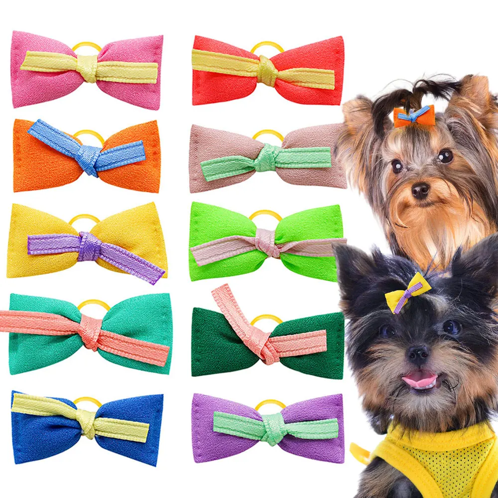 10 шт. милые банты для собак с резинкой, Лидер продаж, головной цветок, ручная работа, кошки, собаки, аксессуары для волос
10 шт. милые банты для собак с резинкой, Лидер продаж, головной цветок, ручная работа, кошки, собаки, аксессуары для волос