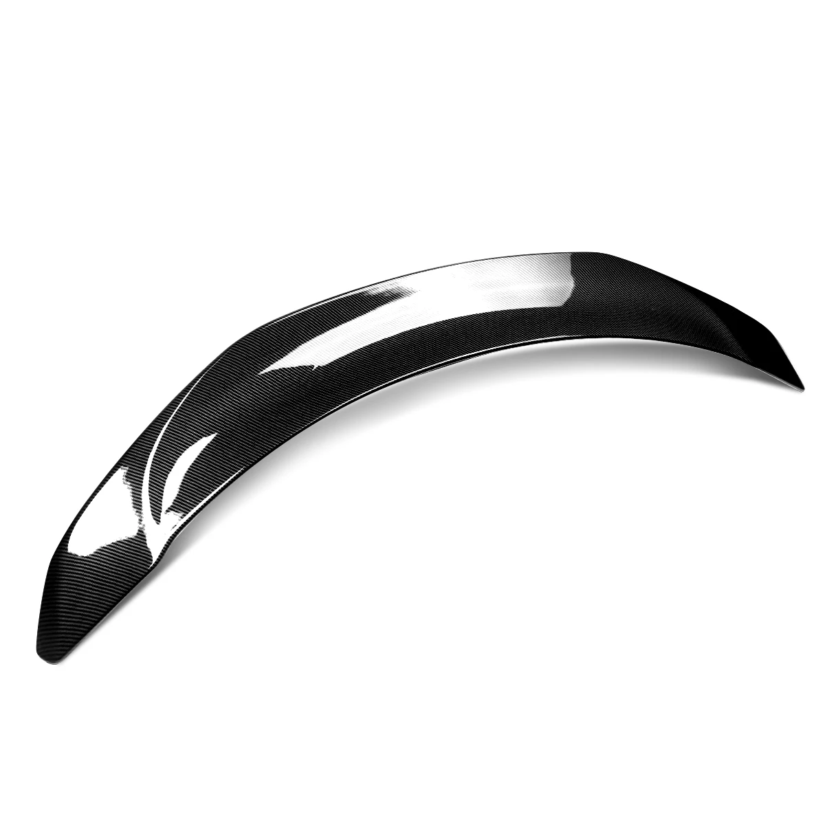 Rear Lip Spoiler For 2017-2022 Tesla Model 3 V Style Ducktail Spoiler Rear Trunk Spoiler Wings Golss Black & Carbon Fiber Look Rear Lip Spoiler For 2017-2022 Tesla Model 3 V Style Ducktail Spoiler Rear Trunk Spoiler Wings Golss Black & Carbon Fiber Look