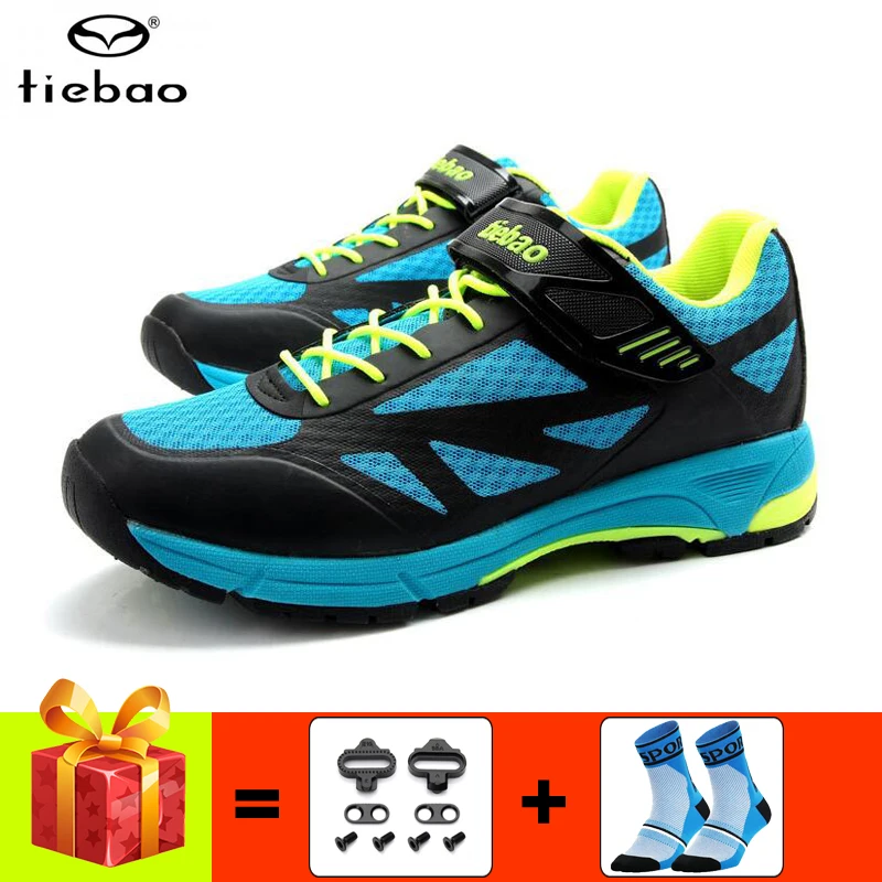 

Tiebao Sapatilha Ciclismo Mtb Cycling Sneakers For Men Self-Locking Bicycle Riding Hiking Shoes Breathable Spd Cleats Footwear