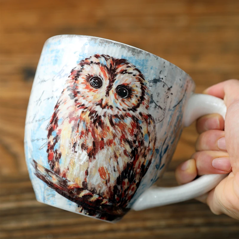 Cute owl girl heart ceramic cups hand-painted creative home pot-bellied milk cups tea cups breakfast office
Cute owl girl heart ceramic cups hand-painted creative home pot-bellied milk cups tea cups breakfast office