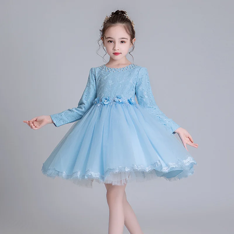 Girl Christening Evening Princess Dresses Women Elegant Party from 5 8 to 9 12 Years Old Kids Winter Long Sleeve Lace Blue Dress
Girl Christening Evening Princess Dresses Women Elegant Party from 5 8 to 9 12 Years Old Kids Winter Long Sleeve Lace Blue Dress