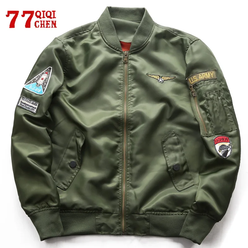 Ma-1 Bomber Jacket Men Stand Collar Outwear Casual Air Force Flight Jackets Male Plus Size 6XL Spring Autumn Jaqueta Masculina
Ma-1 Bomber Jacket Men Stand Collar Outwear Casual Air Force Flight Jackets Male Plus Size 6XL Spring Autumn Jaqueta Masculina