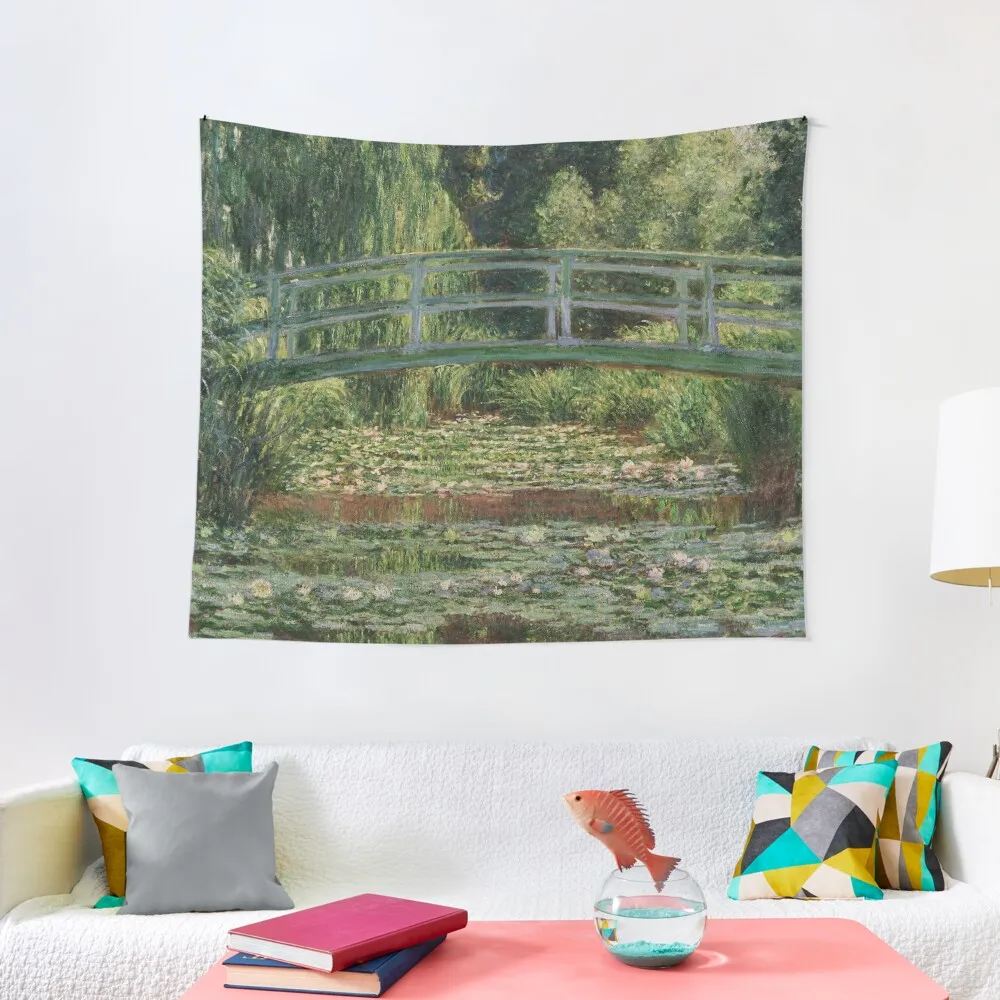 

Claude Monet - The Japanese Footbridge and the Water Lily Pool Tapestry Wall Coverings Cute Room Things Tapestry