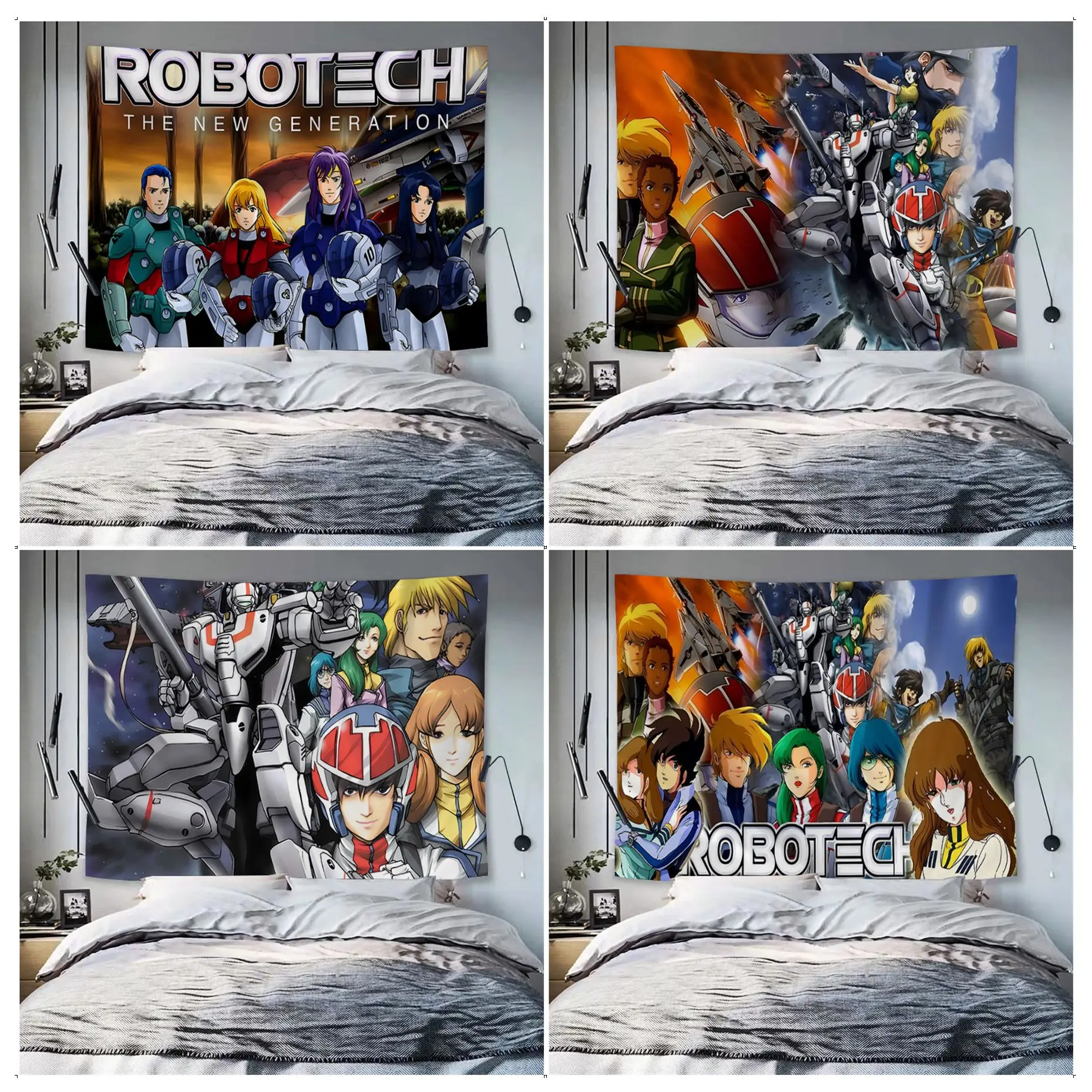 

Anime R-Robotech Tapestry Colorful Tapestry Wall Hanging Bohemian Wall Tapestries Mandala Wall Hanging Sheets
