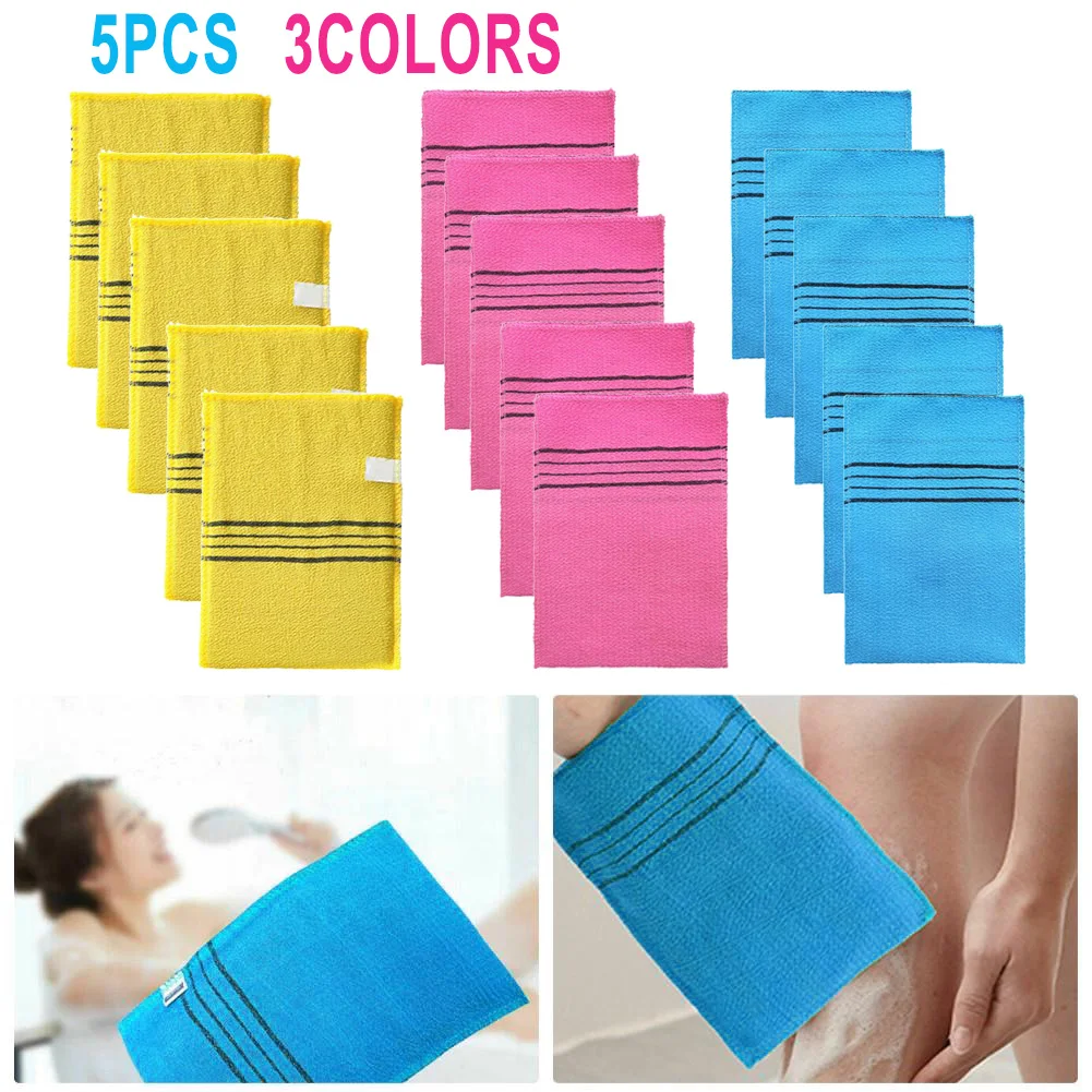 5 Pcs Korean Italy Asian Exfoliating Bath Washcloth Body Scrub Shower Soft Towels Home Polyester Cotton Towels 14*18.5cm
5 Pcs Korean Italy Asian Exfoliating Bath Washcloth Body Scrub Shower Soft Towels Home Polyester Cotton Towels 14*18.5cm