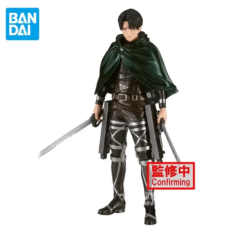 

Bandai Attack on Titan Original Anime Figure Levi·Ackerman Kids Toys Children's Birthday Gift PVC Model Collectible Ornaments