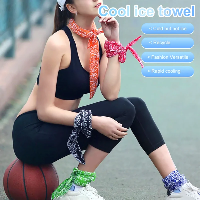 Summer Neck Cooler Scarf Summer Body Ice Cool Cooling Wrap Tie Refreshing Bandana Headband Multifunction Wrist Towels
Summer Neck Cooler Scarf Summer Body Ice Cool Cooling Wrap Tie Refreshing Bandana Headband Multifunction Wrist Towels
