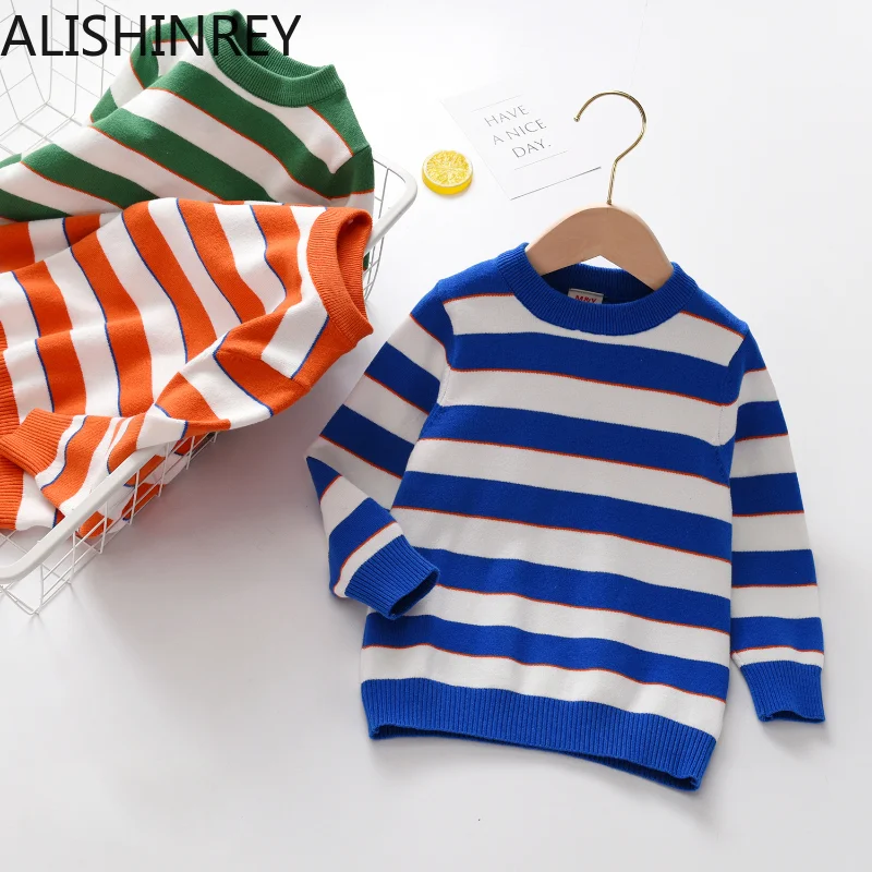 Осень-зима 2023, новинка, Детский свитер, пуловер для мальчиков, свитера, вязаный джемпер в полоску, хлопковая одежда для маленьких детей
Осень-зима 2023, новинка, Детский свитер, пуловер для мальчиков, свитера, вязаный джемпер в полоску, хлопковая одежда для маленьких детей
