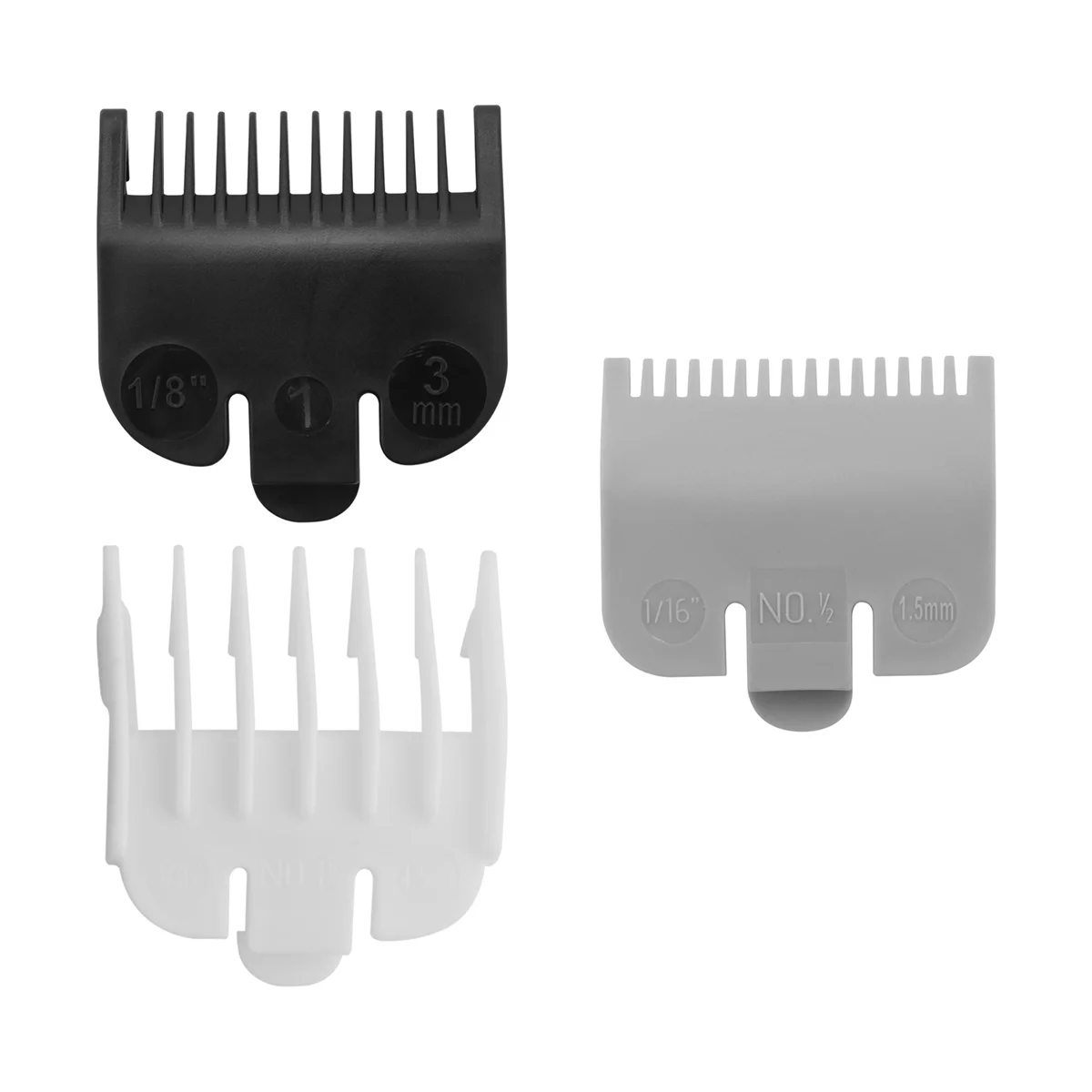 

3 Pieces of Universal Hair Clipper Limit Comb Limit Comb Haircut Tools Electric Clipper Caliper 1.5mm / 3mm / 4.5mm