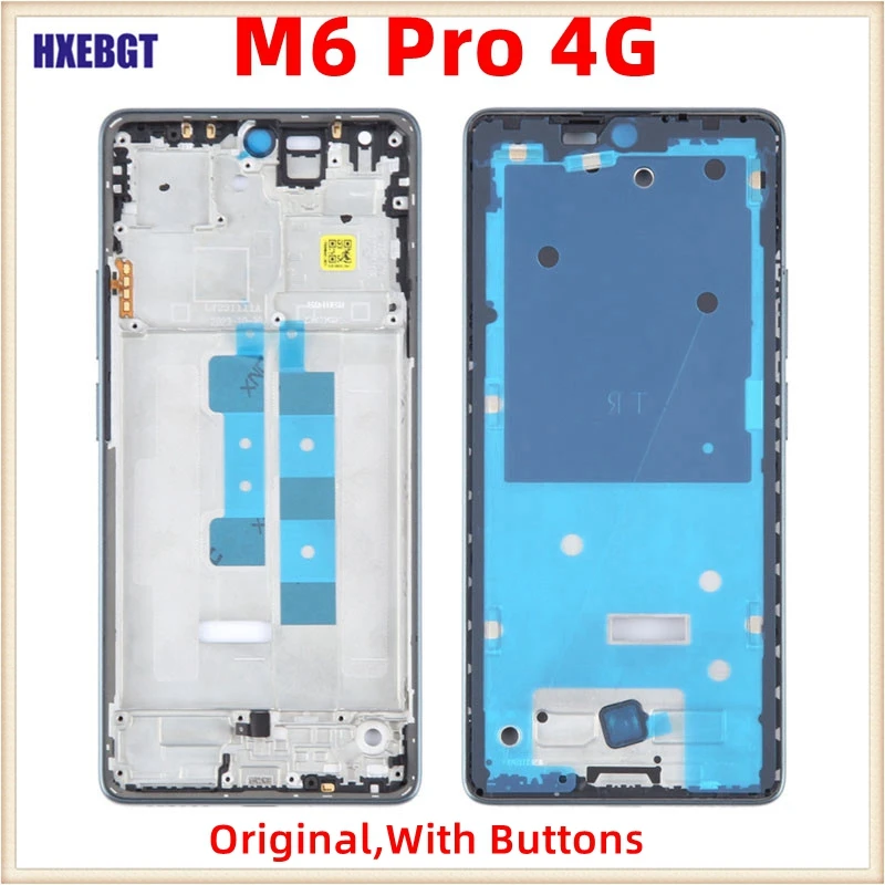 

Original For Xiaomi Poco M6 Pro 4G LCD Faceplate Front Frame Chassis Middle Housing Bezel Smartphone Repair Parts