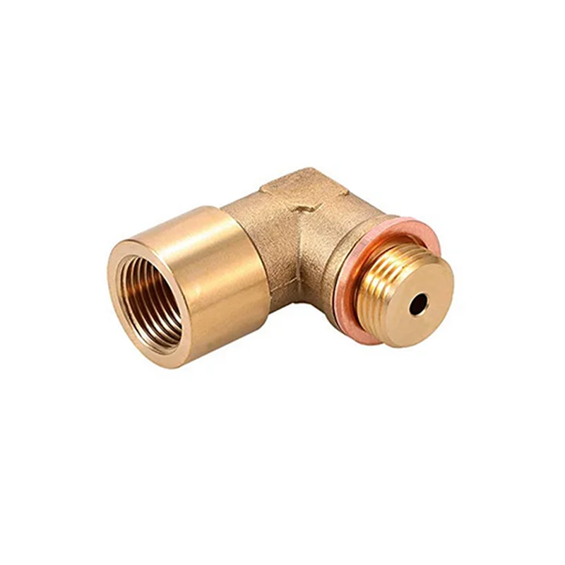 M18*1.5 Oxygen Sensor 90 Degree Brass Extender Spacer adapter For Decat Hydrogen Brass
M18*1.5 Oxygen Sensor 90 Degree Brass Extender Spacer adapter For Decat Hydrogen Brass