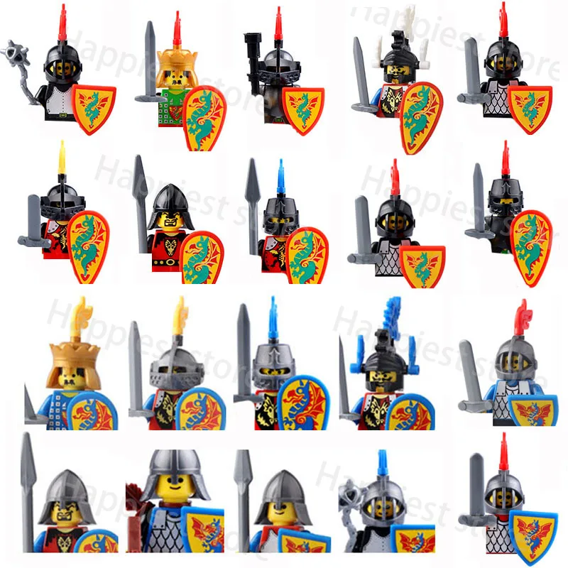 MOC Medieval Roman Knights Corps Building Blocks Military Castle Soldier Figures Helmet Armor Army Wars Weapons Toy Boy Gift
MOC Medieval Roman Knights Corps Building Blocks Military Castle Soldier Figures Helmet Armor Army Wars Weapons Toy Boy Gift