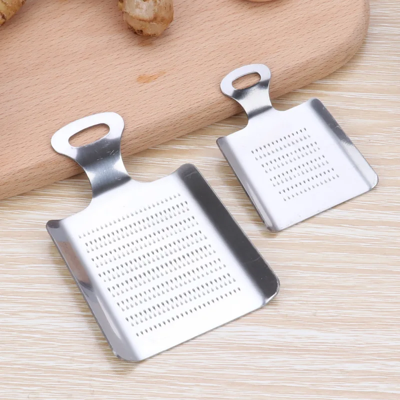 Generic Stainless Steeinger Grater Garlic Wasabi Crusher Burnishing