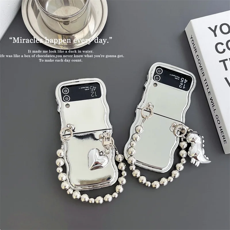 Silver Electroplated Phone Case for Samsung Galaxy Z Flip 5 4 3 Protective Back Cover for ZFlip3 ZFlip4 ZFlip5 Case Shell
Silver Electroplated Phone Case for Samsung Galaxy Z Flip 5 4 3 Protective Back Cover for ZFlip3 ZFlip4 ZFlip5 Case Shell