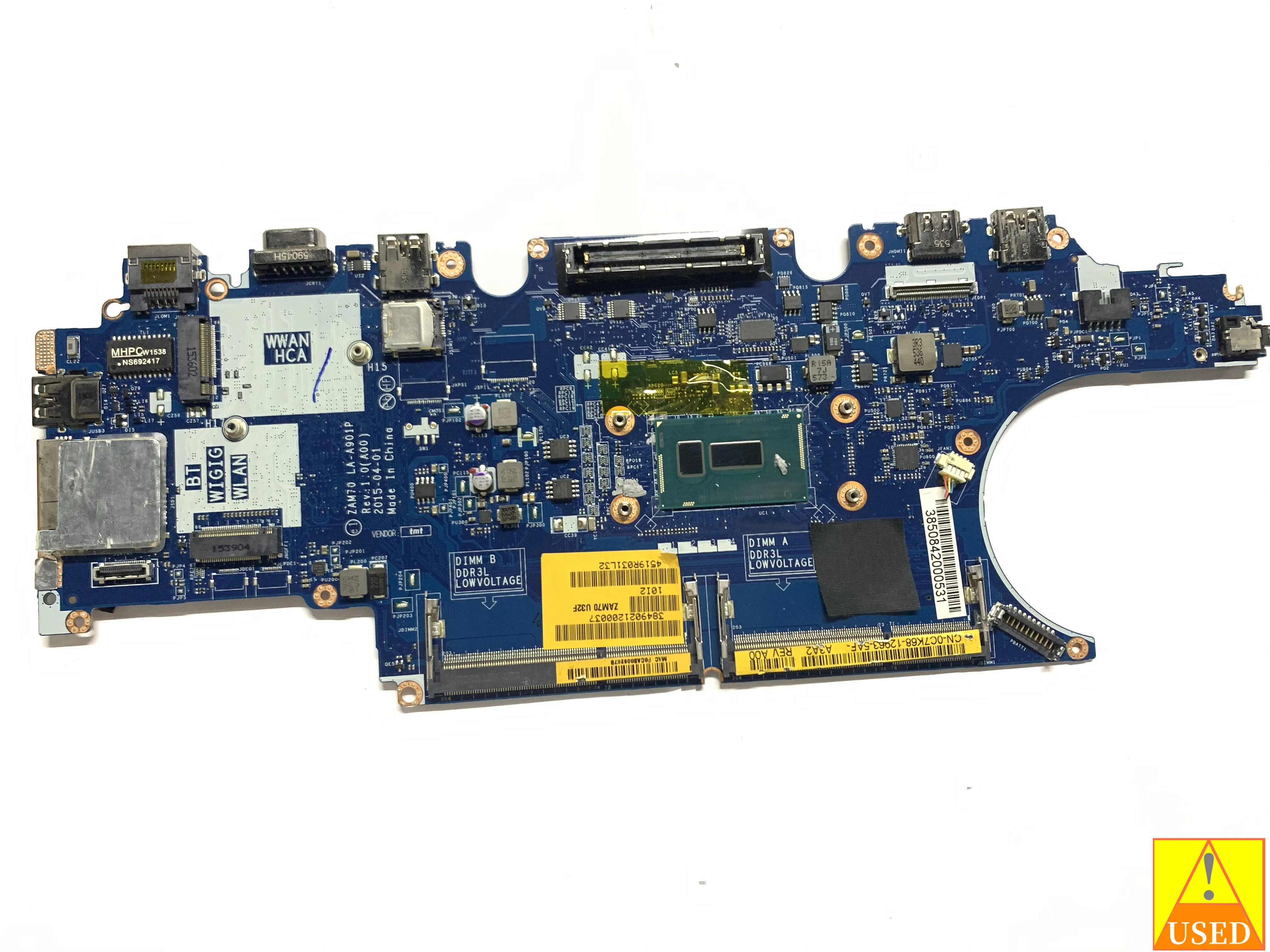 FOR Dell Latitude 5450 E5450 USED Laptop Motherboard ZAM70 LA-A901P CN-0C7K68 WITH SR23X I5-5300U 100% Fully Tested
FOR Dell Latitude 5450 E5450 USED Laptop Motherboard ZAM70 LA-A901P CN-0C7K68 WITH SR23X I5-5300U 100% Fully Tested