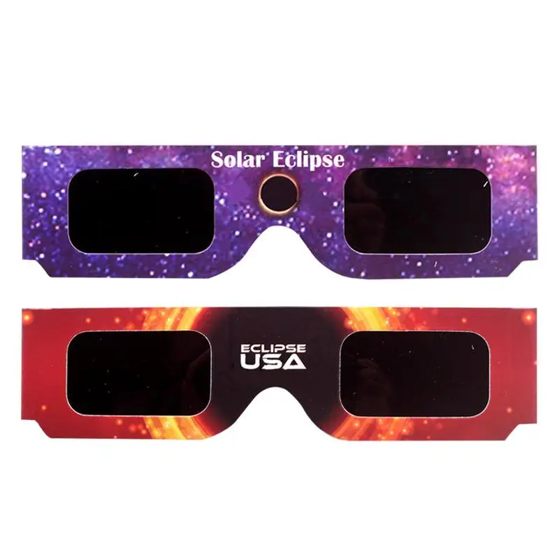 

Очки на солнечной батарее Eclipse, 10 шт., очки с каркасной оправой для полного затмения, безопасные Оттенки для прямого просмотра солнца для энтузиастов астрономии