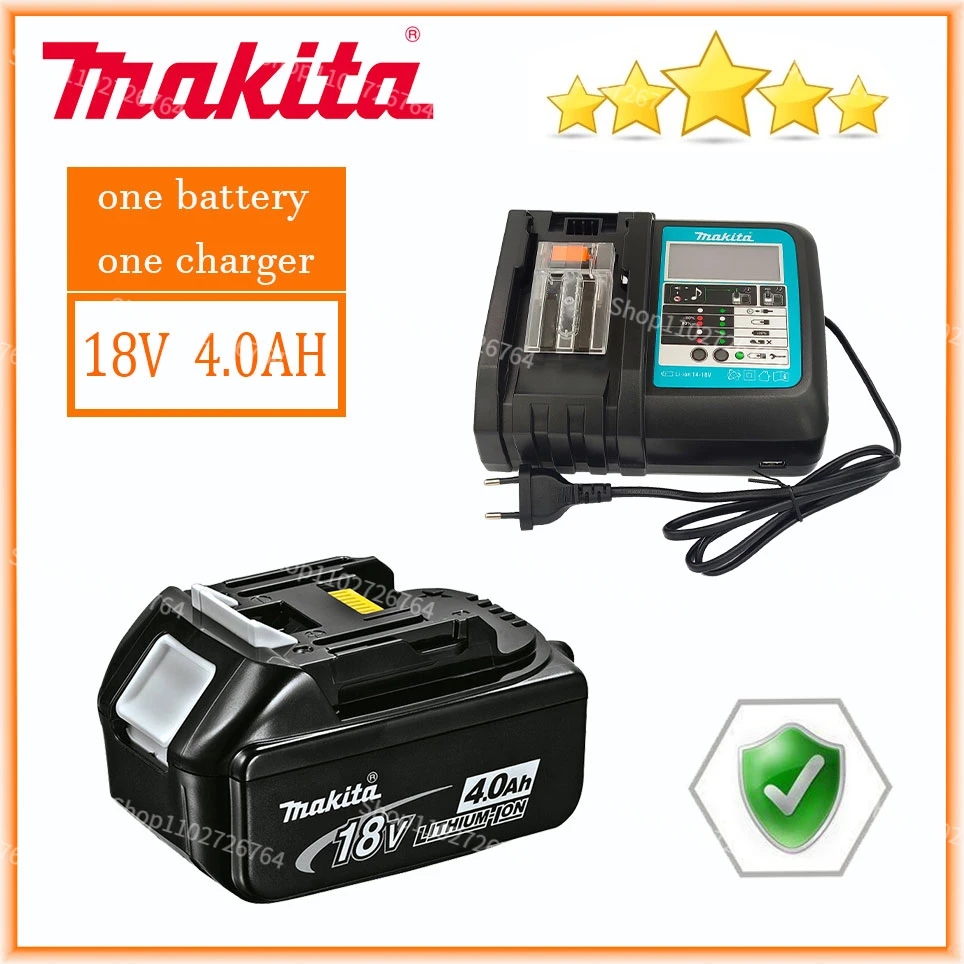 Makita 100% Original 18V 4.0Ah With LED Lithium-ion Replacement BL1860B BL1860 BL1850 Makita Rechargeable Power Tool Battery
Makita 100% Original 18V 4.0Ah With LED Lithium-ion Replacement BL1860B BL1860 BL1850 Makita Rechargeable Power Tool Battery