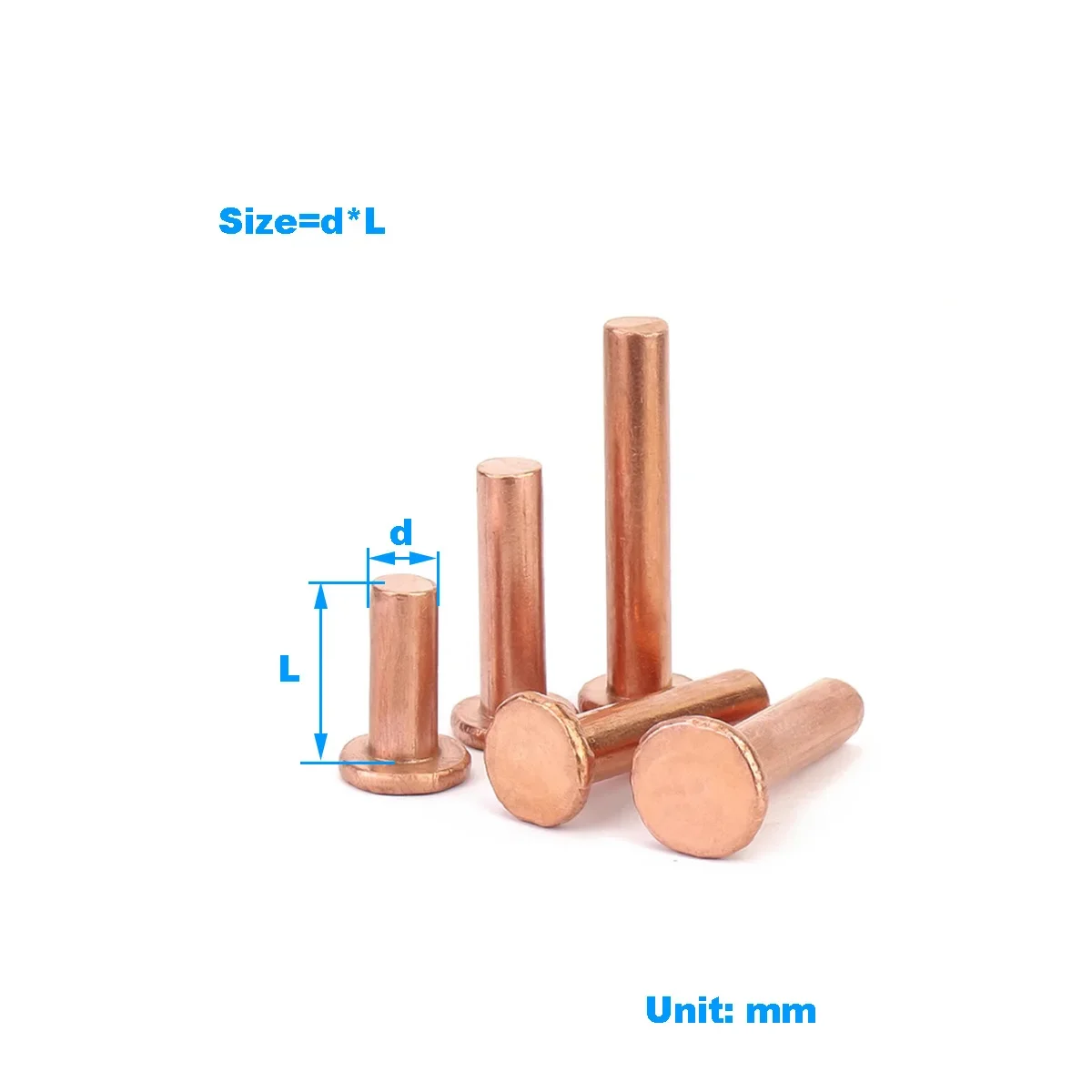 Purple Copper Striking Solid Flat Head Rivet / Flat Cap Copper Nail M2M2.5M3M4M5M6M8
Purple Copper Striking Solid Flat Head Rivet / Flat Cap Copper Nail M2M2.5M3M4M5M6M8