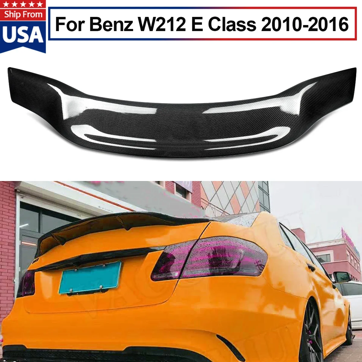 For Mercedes Benz W212 E350 E550 2010-2016 Rear Trunk Spoiler Wing Carbon Look
For Mercedes Benz W212 E350 E550 2010-2016 Rear Trunk Spoiler Wing Carbon Look
