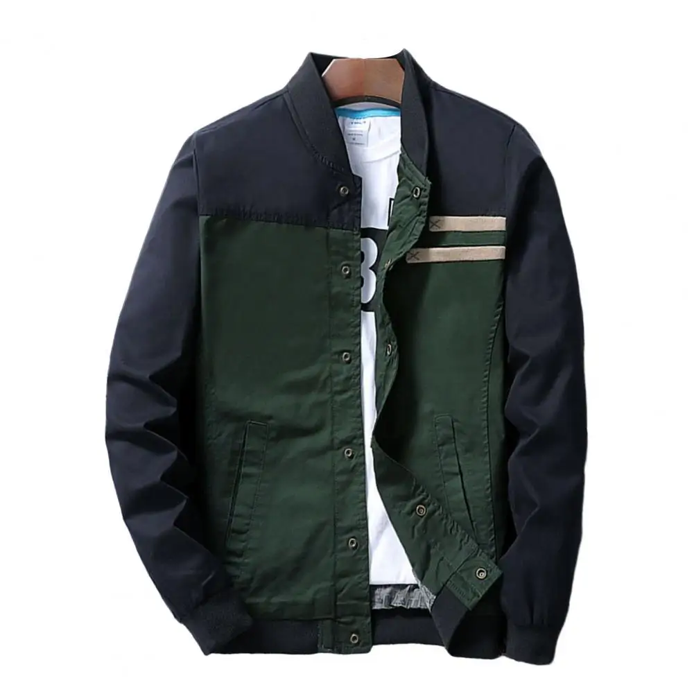 Man Jacket Korean Style Autumn Thin Slim Long Sleeve Collar Zipper Windbreaker Jacket Male Baseball Uniform Outwear Clothing
Man Jacket Korean Style Autumn Thin Slim Long Sleeve Collar Zipper Windbreaker Jacket Male Baseball Uniform Outwear Clothing
