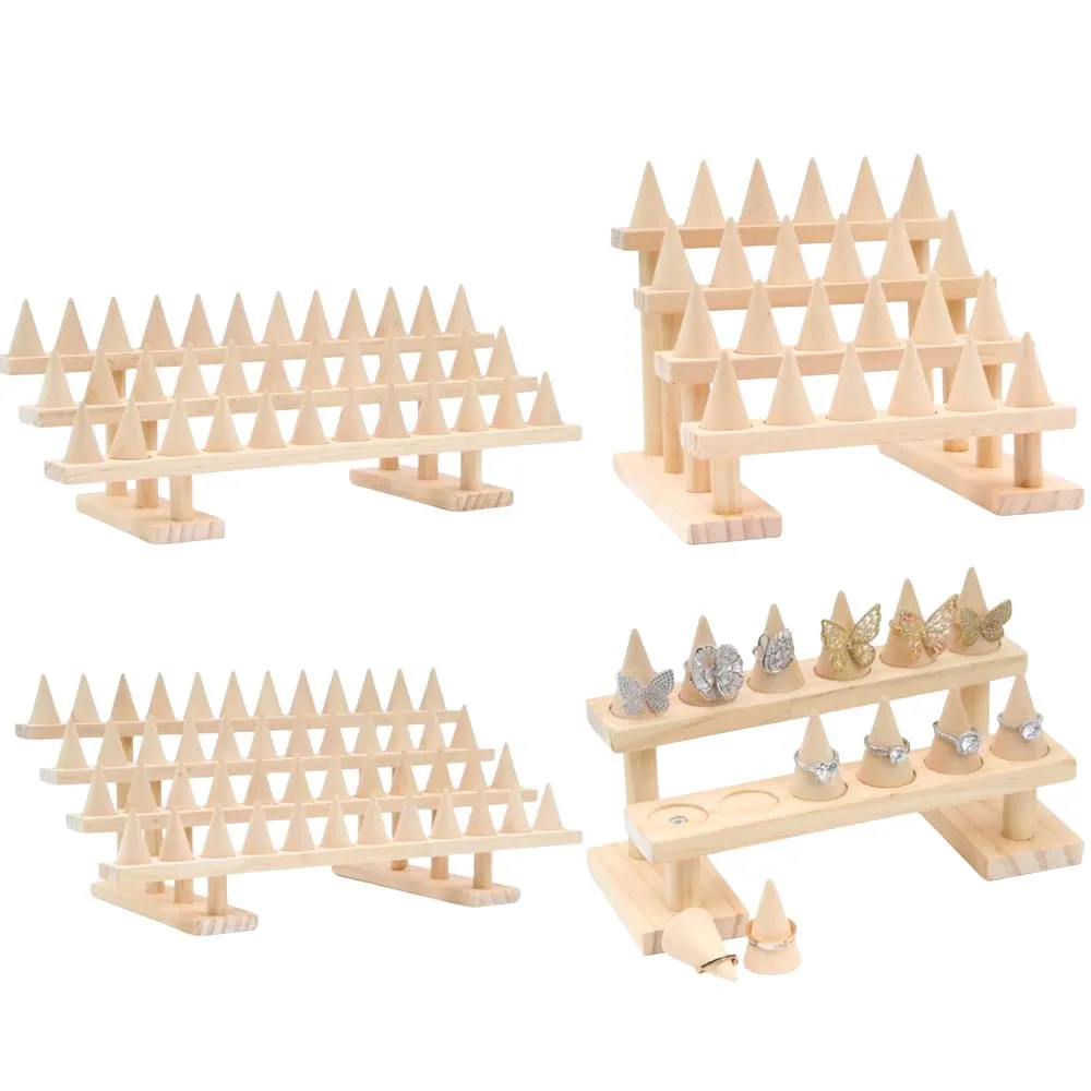Solid Wood Cone Ring Display Rack Detachable Jewelry Ring Storage Organizer Holder Tray For Live Broadcast Shop Props Decor
Solid Wood Cone Ring Display Rack Detachable Jewelry Ring Storage Organizer Holder Tray For Live Broadcast Shop Props Decor