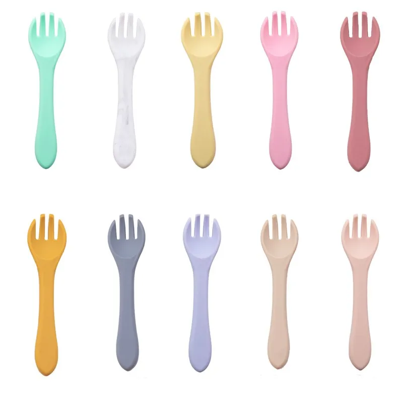 1PCS Baby Soft Silicone Fork Feeding Set Kid Dishes Toddlers Infant Feeding Accessories Fork Silicone Tableware Children's Goods
1PCS Baby Soft Silicone Fork Feeding Set Kid Dishes Toddlers Infant Feeding Accessories Fork Silicone Tableware Children's Goods