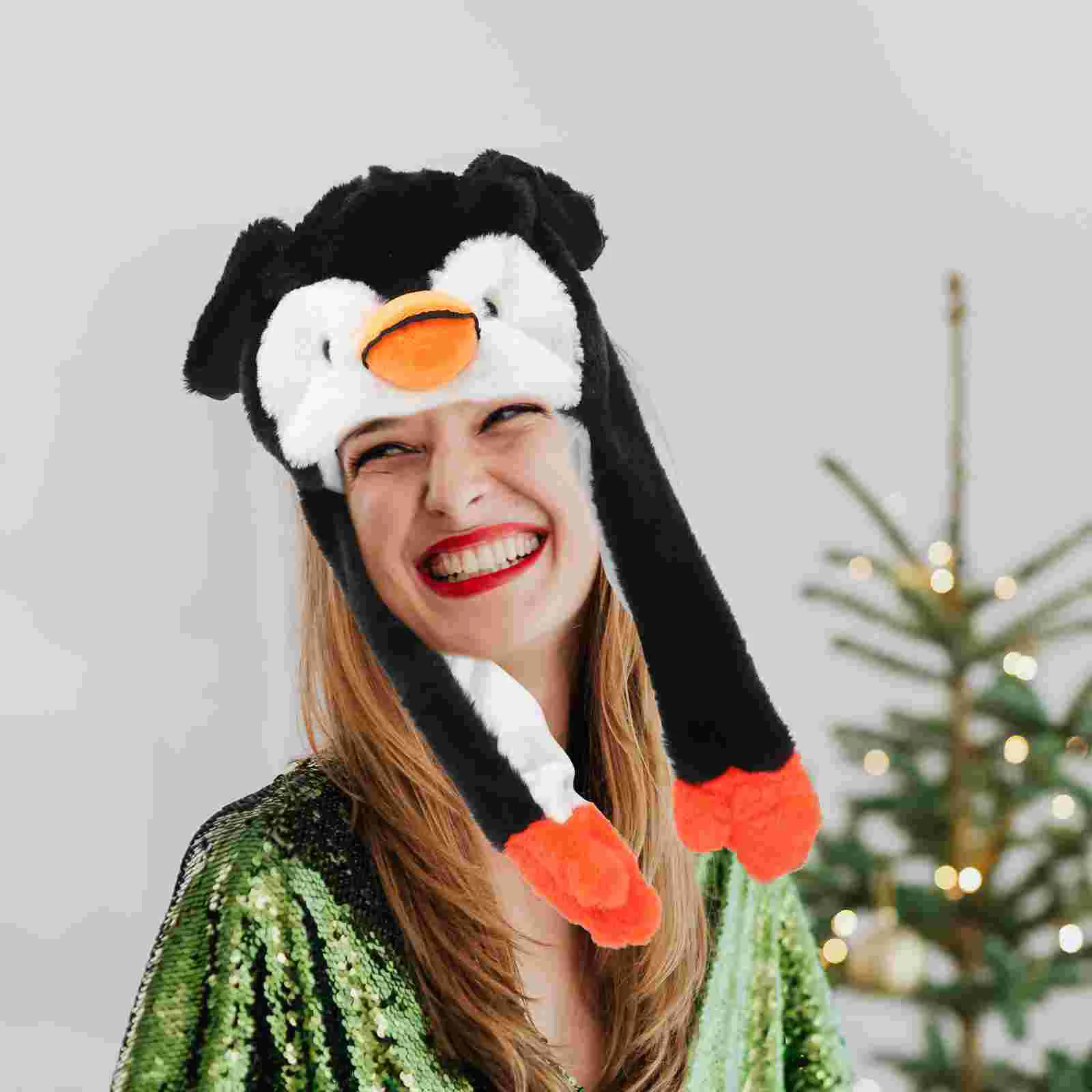 Penguin Hat Has Creative Costume Accessory Animal Headdress Rabbit Ears Performance Plush Animals Jumping Moving
Penguin Hat Has Creative Costume Accessory Animal Headdress Rabbit Ears Performance Plush Animals Jumping Moving