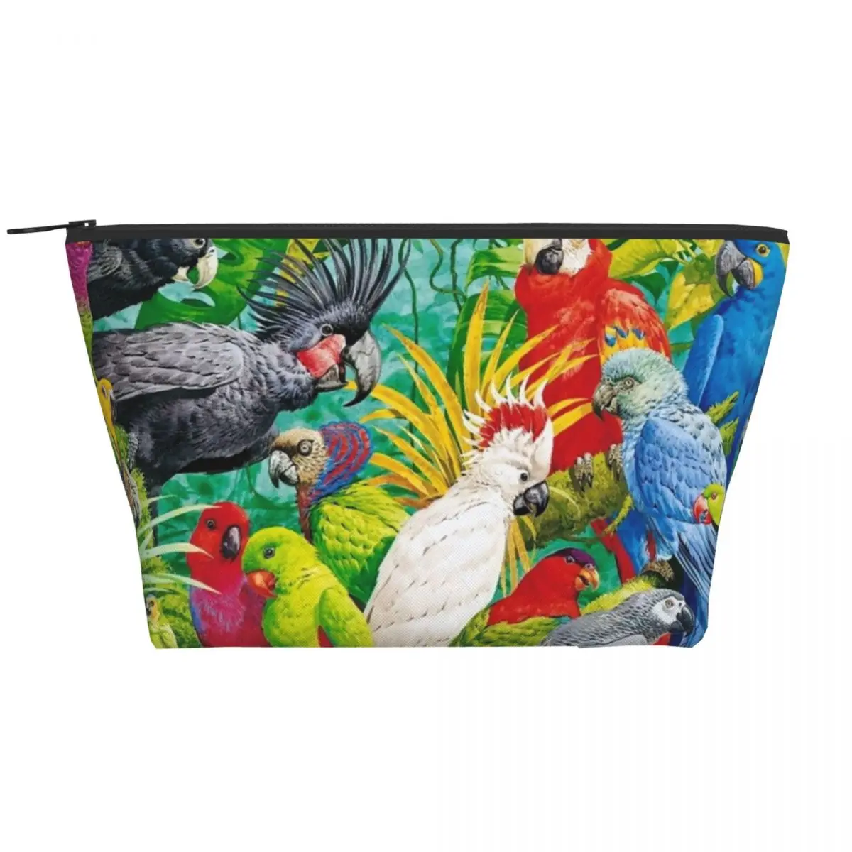 Parrots In The Woods Trapezoidal Portable Makeup Bags Daily Storage Bag Cosmetic Case for Travel Toiletry Jewelry Bag
Parrots In The Woods Trapezoidal Portable Makeup Bags Daily Storage Bag Cosmetic Case for Travel Toiletry Jewelry Bag
