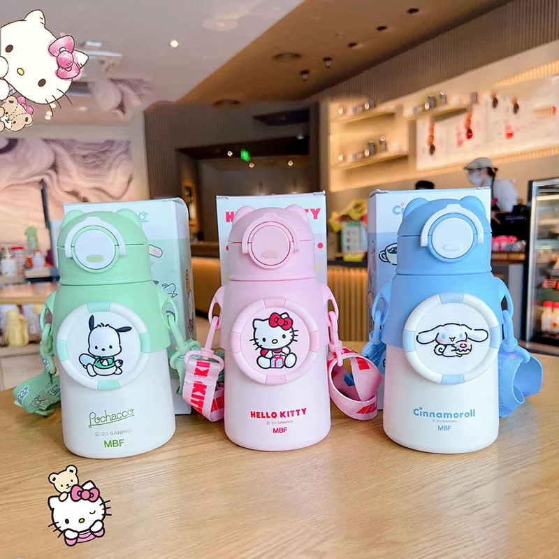 Sanrio Kawaii Thermos Cup Hello Kitty Cinnamoroll Cartoon Cute Children Portable Stainless Steel Heat Preservation Kettle 
Sanrio Kawaii Thermos Cup Hello Kitty Cinnamoroll Cartoon Cute Children Portable Stainless Steel Heat Preservation Kettle